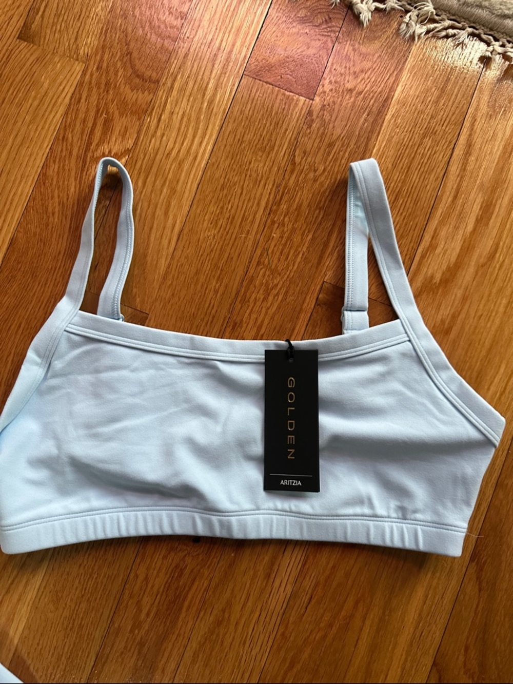 ARITZIA GOLDEN, Villa Blue Bra size Medium brand new w/tags - Picture 2 of 3